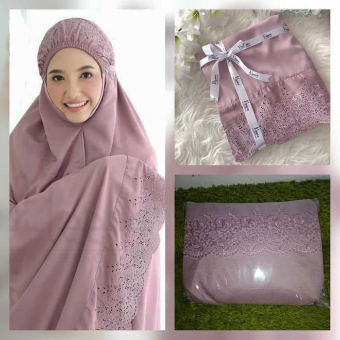 Mukena Grosir Dewasa Jumbo Sakita Pasteleena - Ungu Tua Diskon