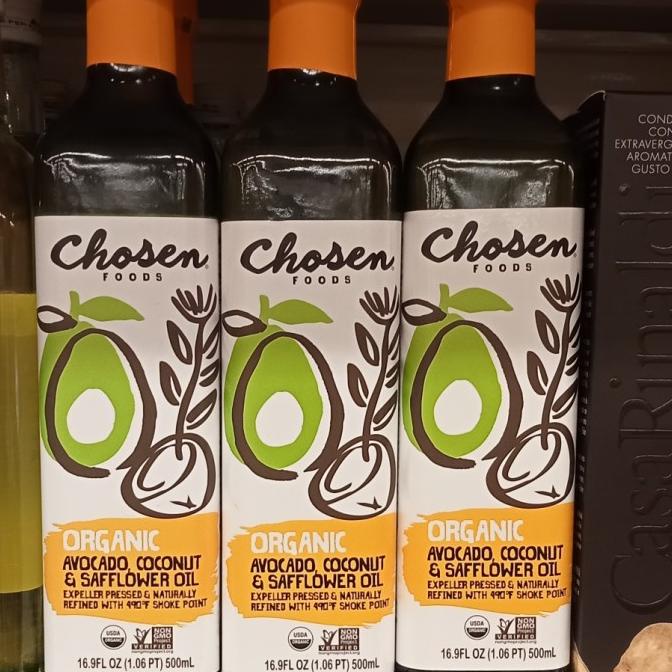 

,,,,,,,] CHOSEN FOODS ORGANIC AVOCADO VOCONUT &SAFFLOWER OIL 500 ml