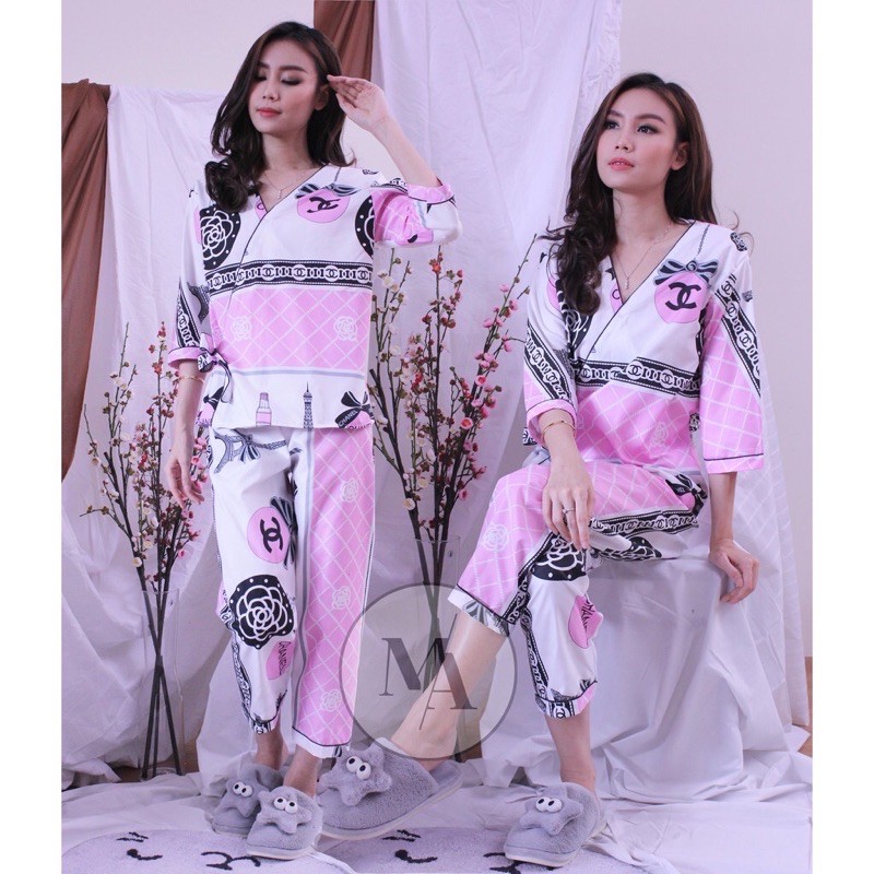 PIYAMA KIMONO WANITA CELANA PANJANG BAJU TIDUR WANITA