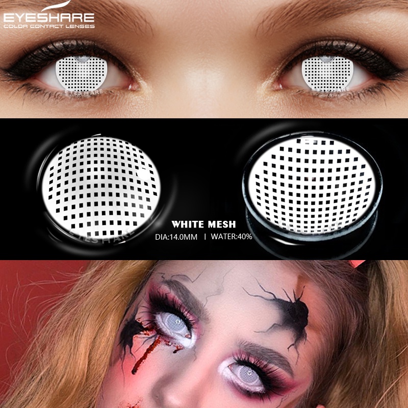 [✅COD &amp; READY STOCK] Softlens Mata Normal Lensa Kontak Warna Soflens cosplay manga anime Naruto halloween Lensa Kontak DIA 14.5MM KAKASHI MESH kartun eyes
