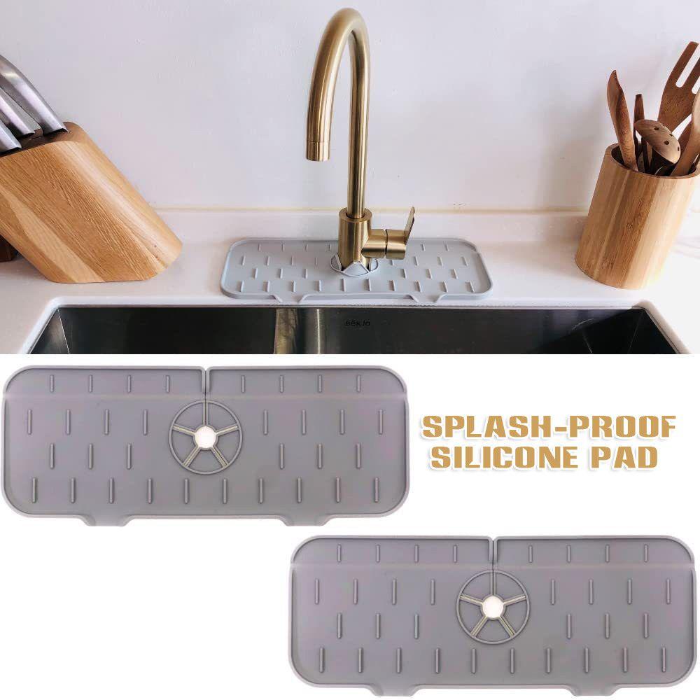 Keset Penyerap Keran Nanas Wastafel Cuci Piring Pencegah Cipratan Air Water Splash Guard Alas Pengering Piring Splash Catcher