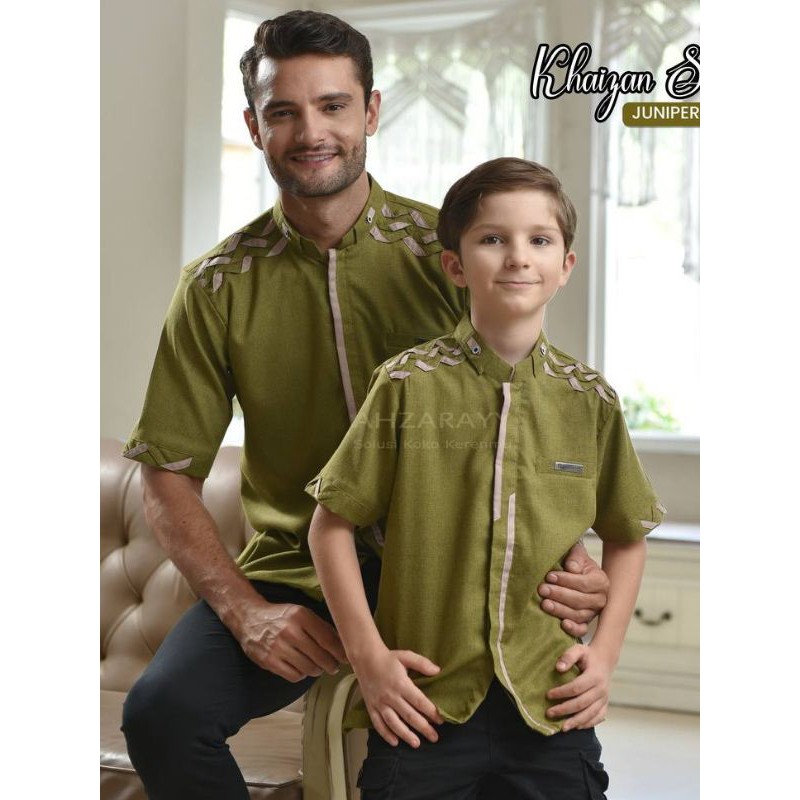 baju koko couple ayah-anak AHZARAYY khaizan series