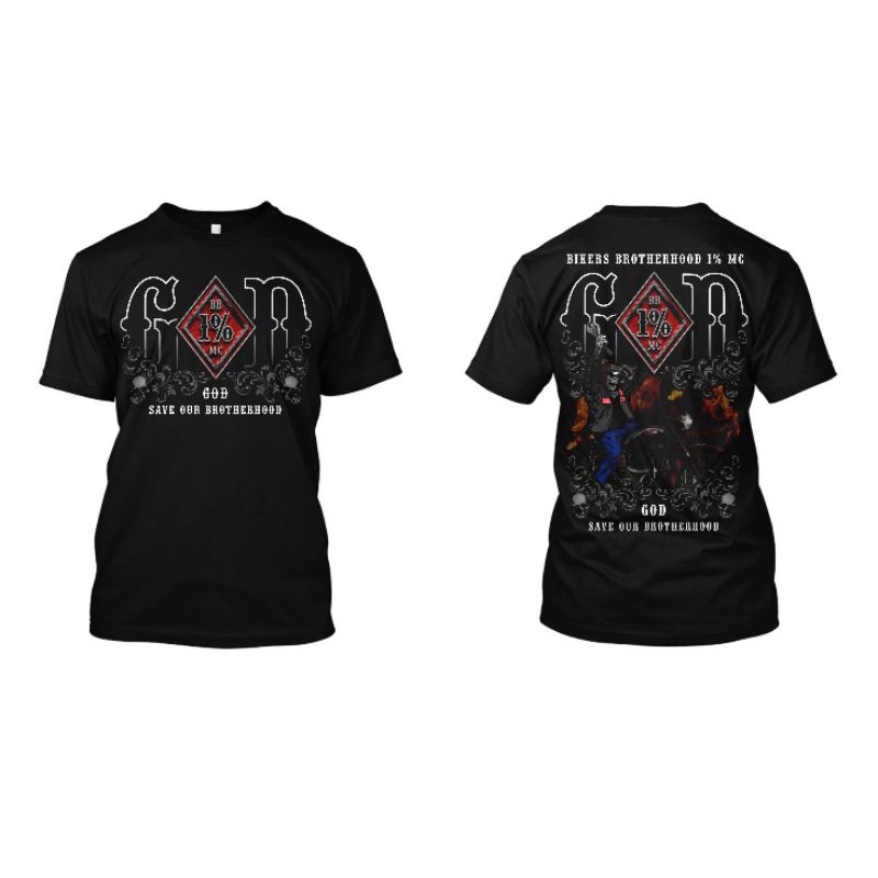 Tshirt Bikers Brotherhood 1% MC Indonesia