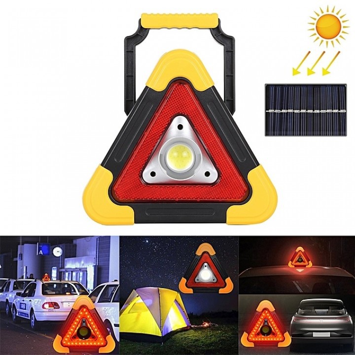 HB-6609 Portable Solar Rechargable Multi-Function Working Light 1000LM