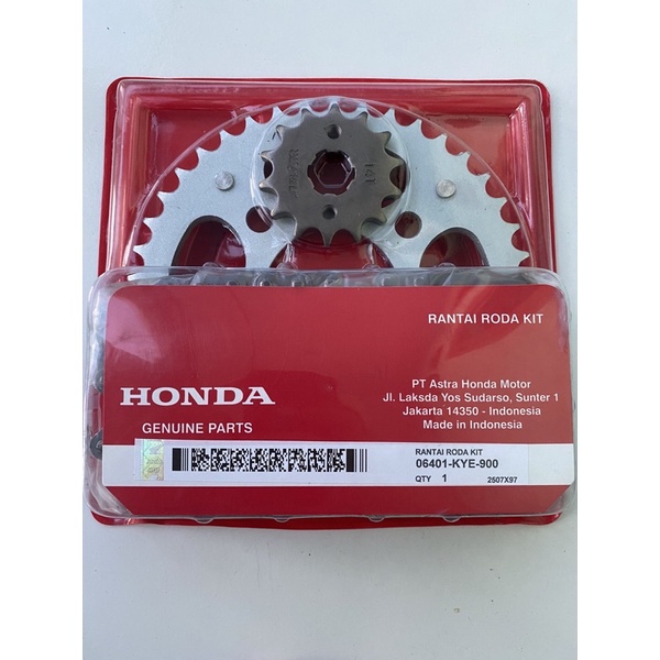 gear set gir set honda megapro new monoshock mono KYE