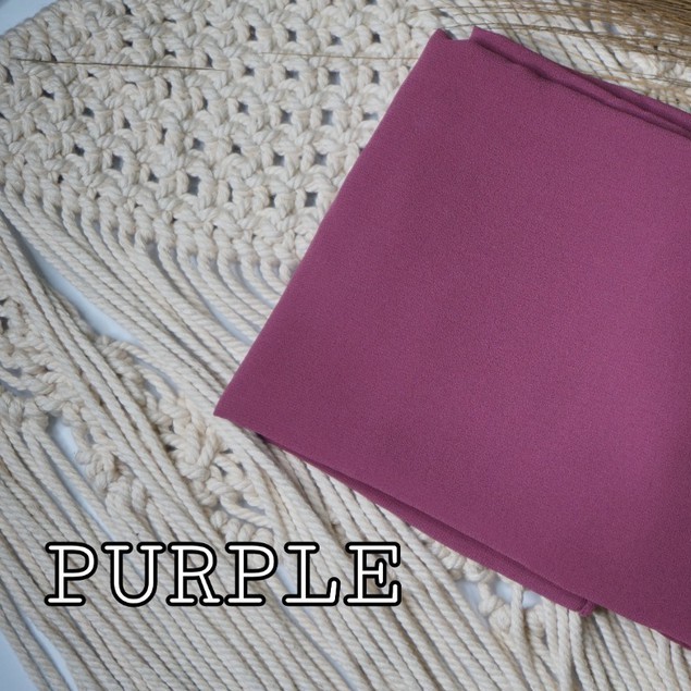 PASHMINA CERUTY BABYDOLL PREMIUM IMPORT-Purple