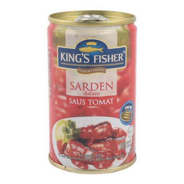 

King's Fisher Paket 2 pcs Sarden saus tomat 425g Makanan Kaleng kings