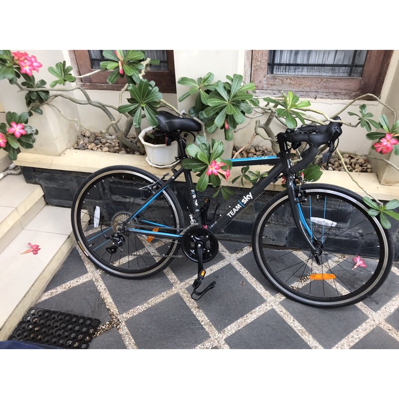 Sepeda Balap Frog Team Sky Blue 70 Biru Road Bike size 43 Bekas Makassar