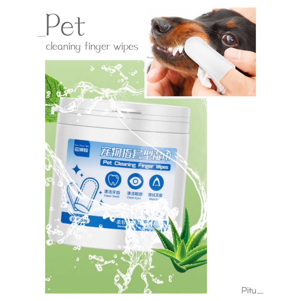 Tisu Hewan Pembersih Karang Gigi Anjing kucing isi 55pcs