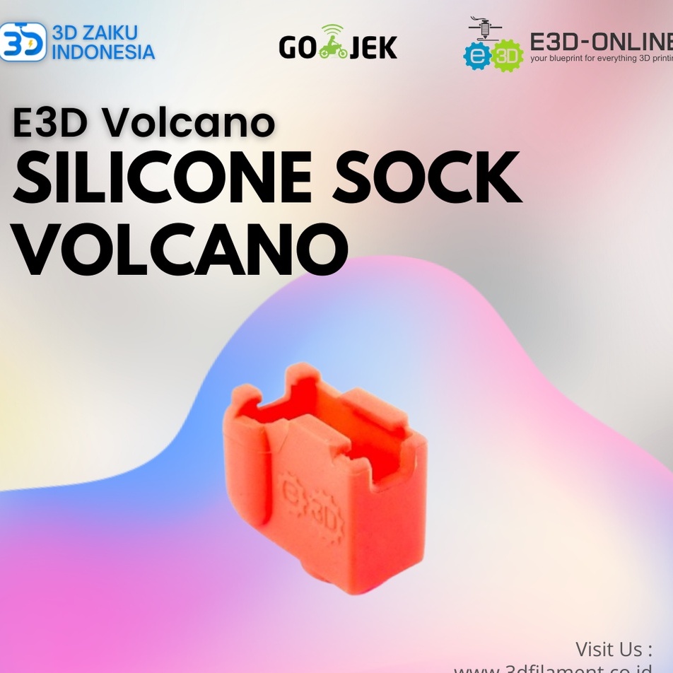 Original E3D Volcano Heat Block Silicone Cover Silikon Hotend E3D