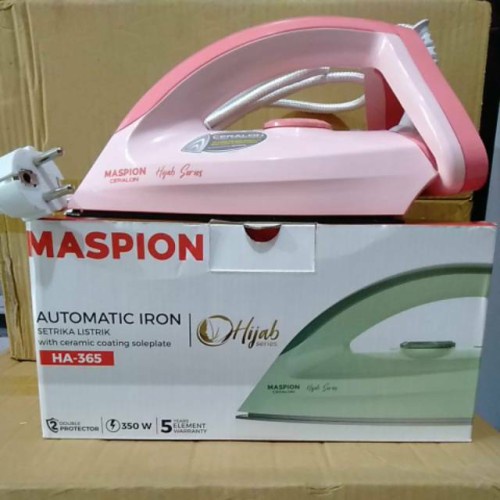 PROMO Maspion Setrika Hijab Series HA-365 Dry Iron Ceralon BERGARANSI RESMI MANTAP