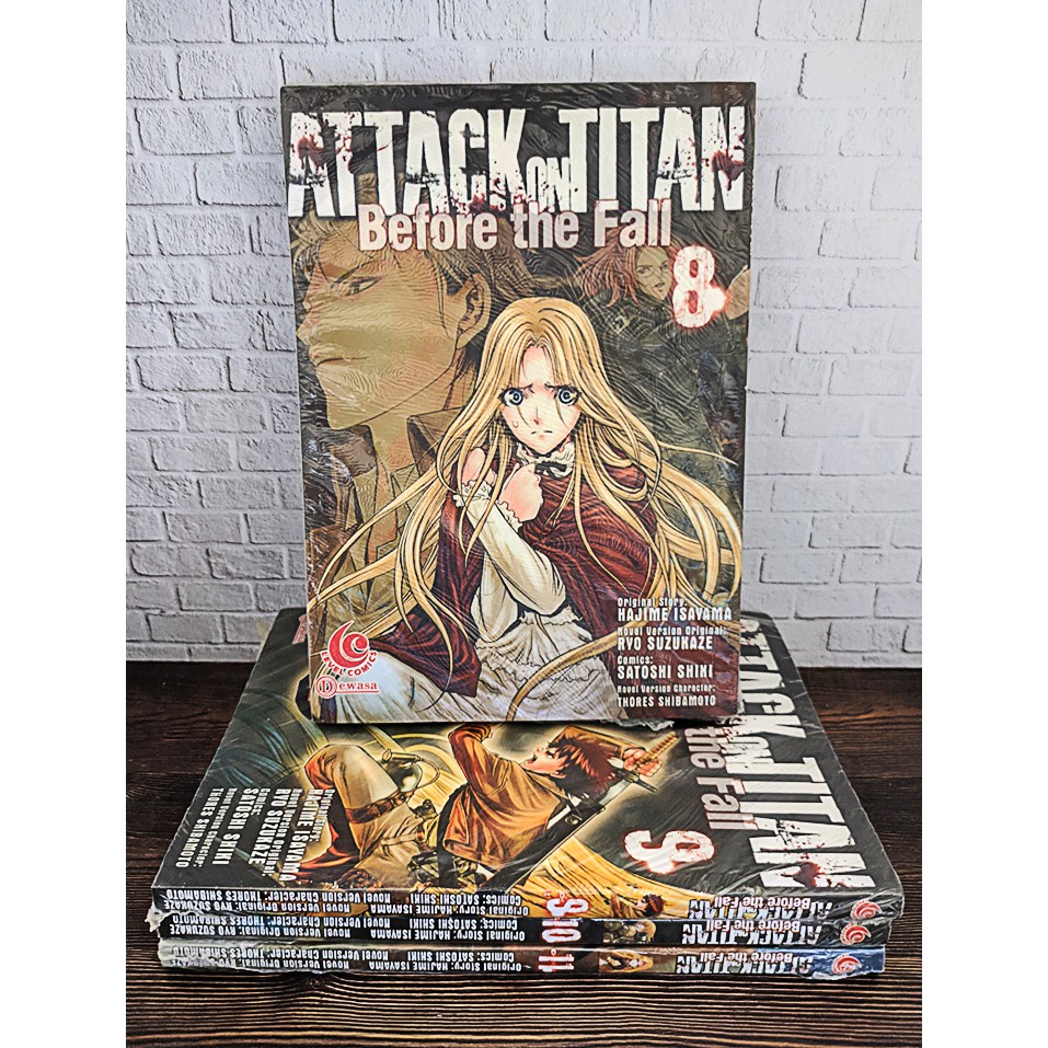 Komik ATTACK ON TITAN BEFORE THE FALL paket vol 8-11 (4 jilid) BARU ORI