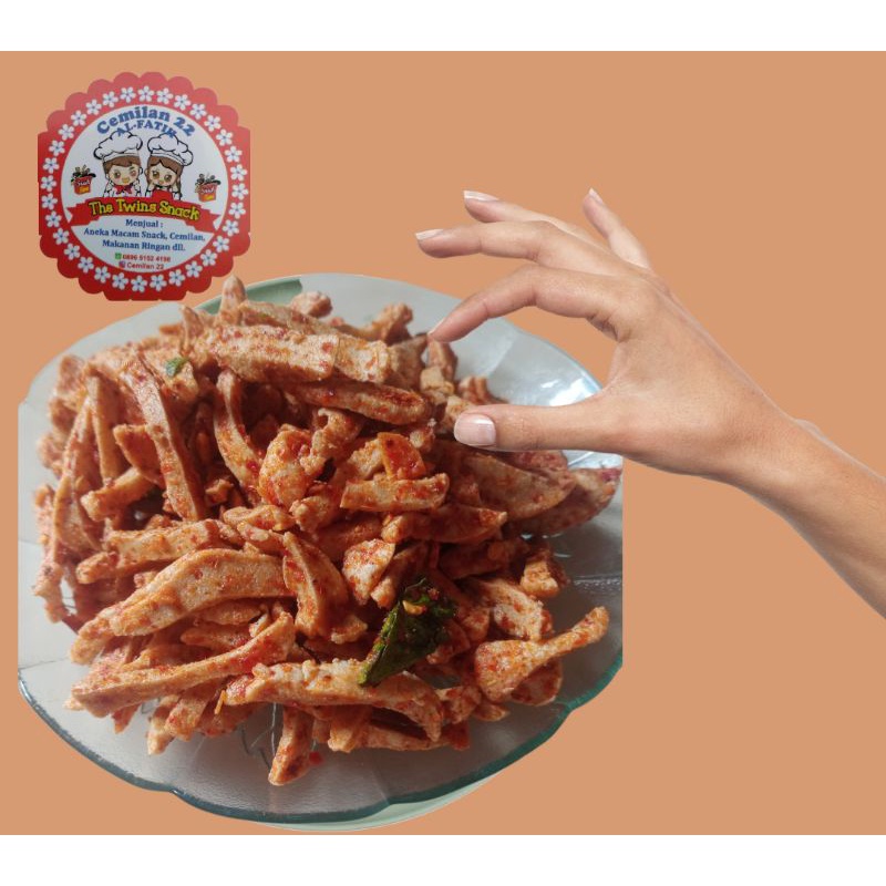 

Basreng pedas gurih Daun jeruk 70gram
