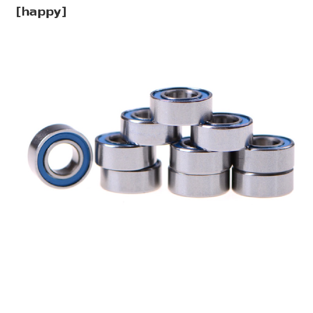 Ha 10pcs Mr105-2Rs Miniatur Bearing Segel Karet Ukuran 5x10 X 4mm