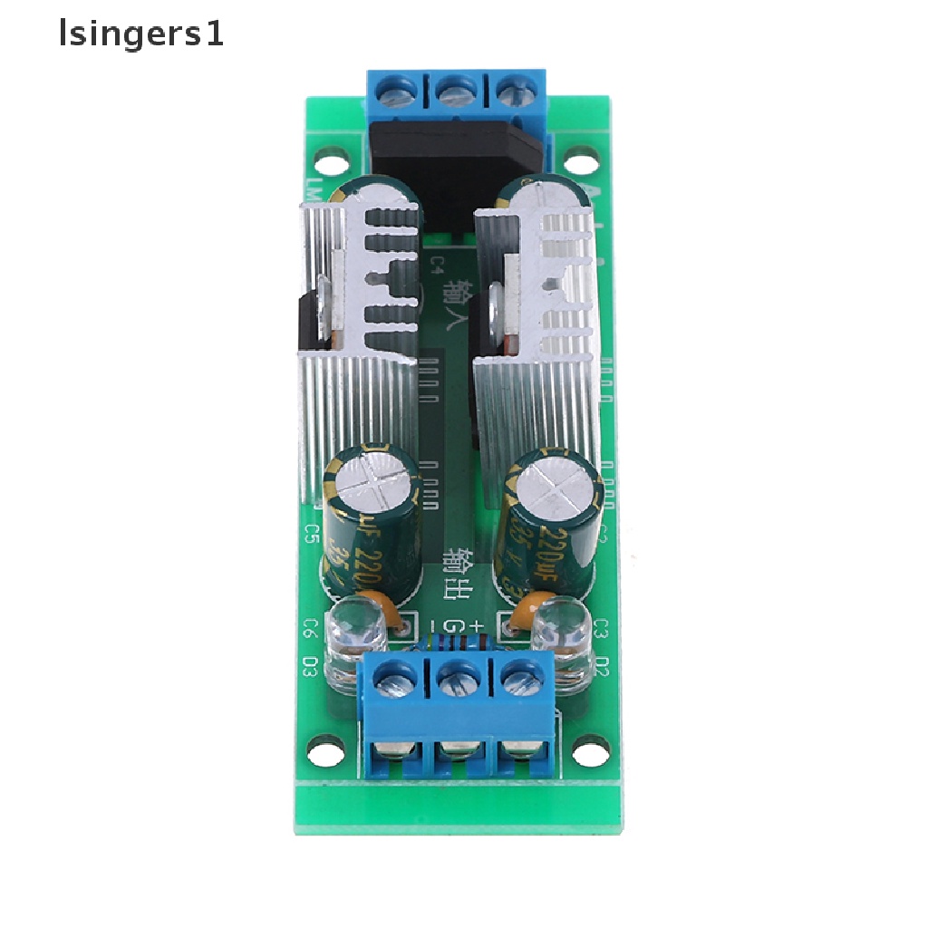 (lsingers1) Lm7815 + LM7915 Modul power supply regulator Tegangan Ganda 15V