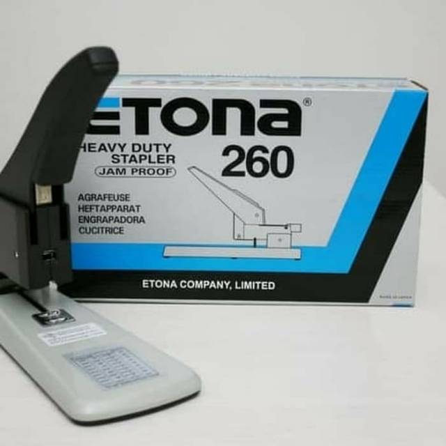 Stapler Etona 260 Heavy Duty / Stapler besar 245 halaman. BONUS ISI 23/17 + 1 BAR 23/24