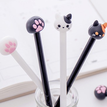 Bolpoin Karakter KUCING / Bolpoin Kartun CAT PAW / Pulpen Gel 0,38 mm Motif KUCING / Ballpoint Lucu