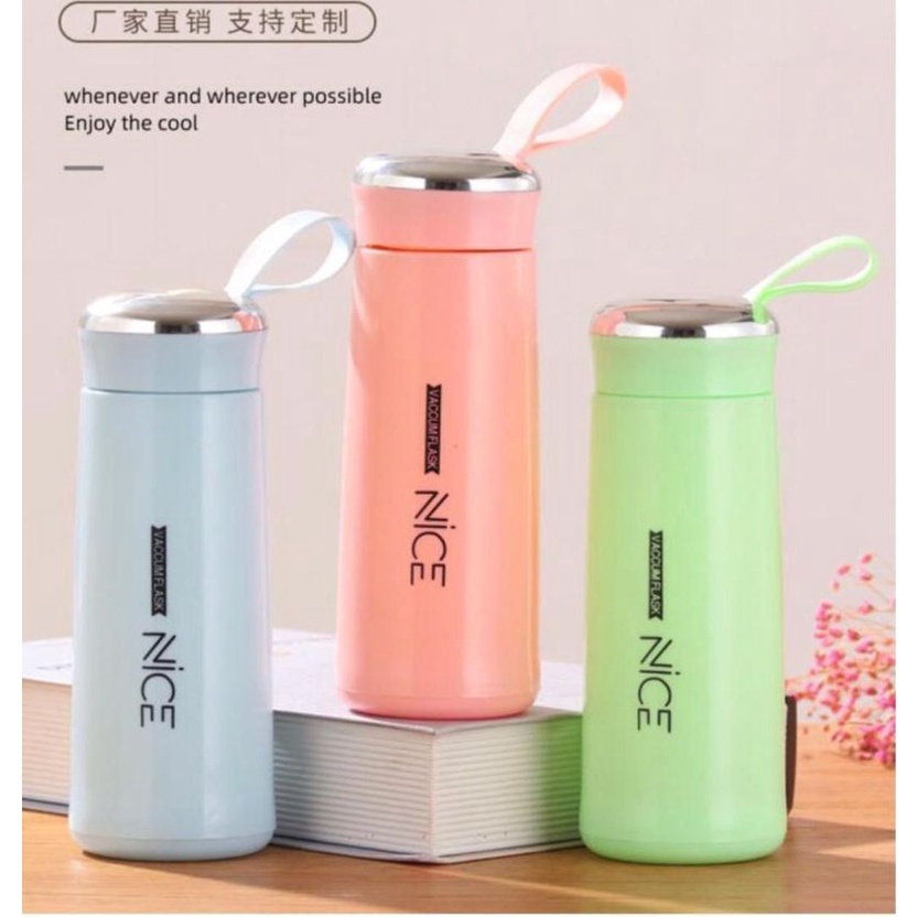 TERBARU!!!Botol Minum Kaca Nice Import 300ML / Botol Nice Tenteng murmer/ Botol Kaktus