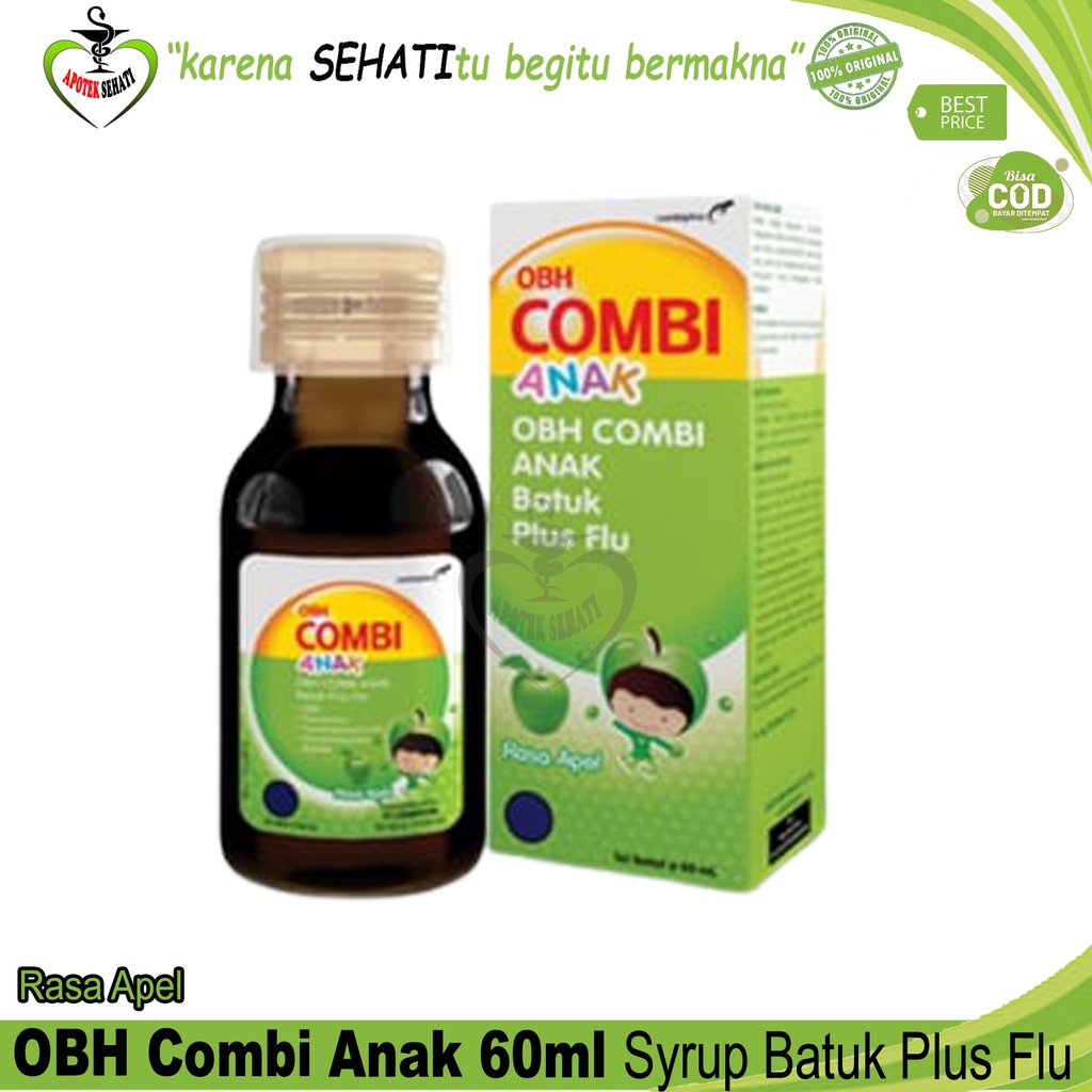 OBH Combi Anak 60ml Obat Batuk Plus Flu Pilek 4 Variasi Rasa