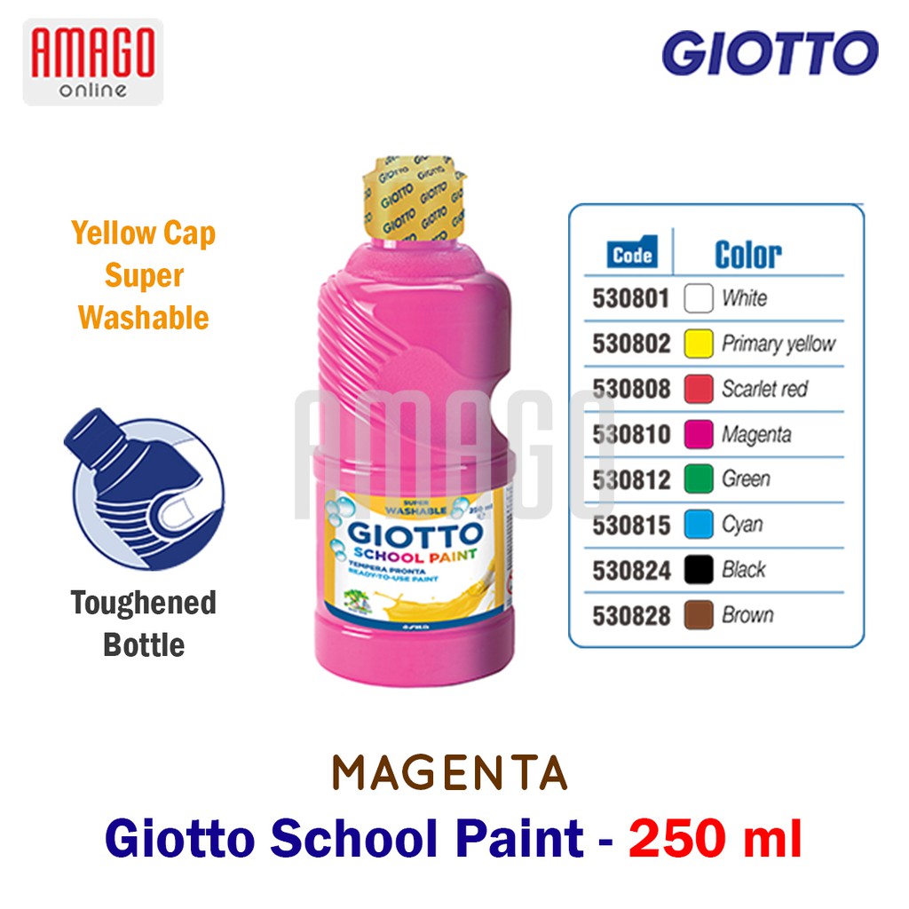 GIOTTO SCHOOL PAINT - MAGENTA - 250 ml - 530810