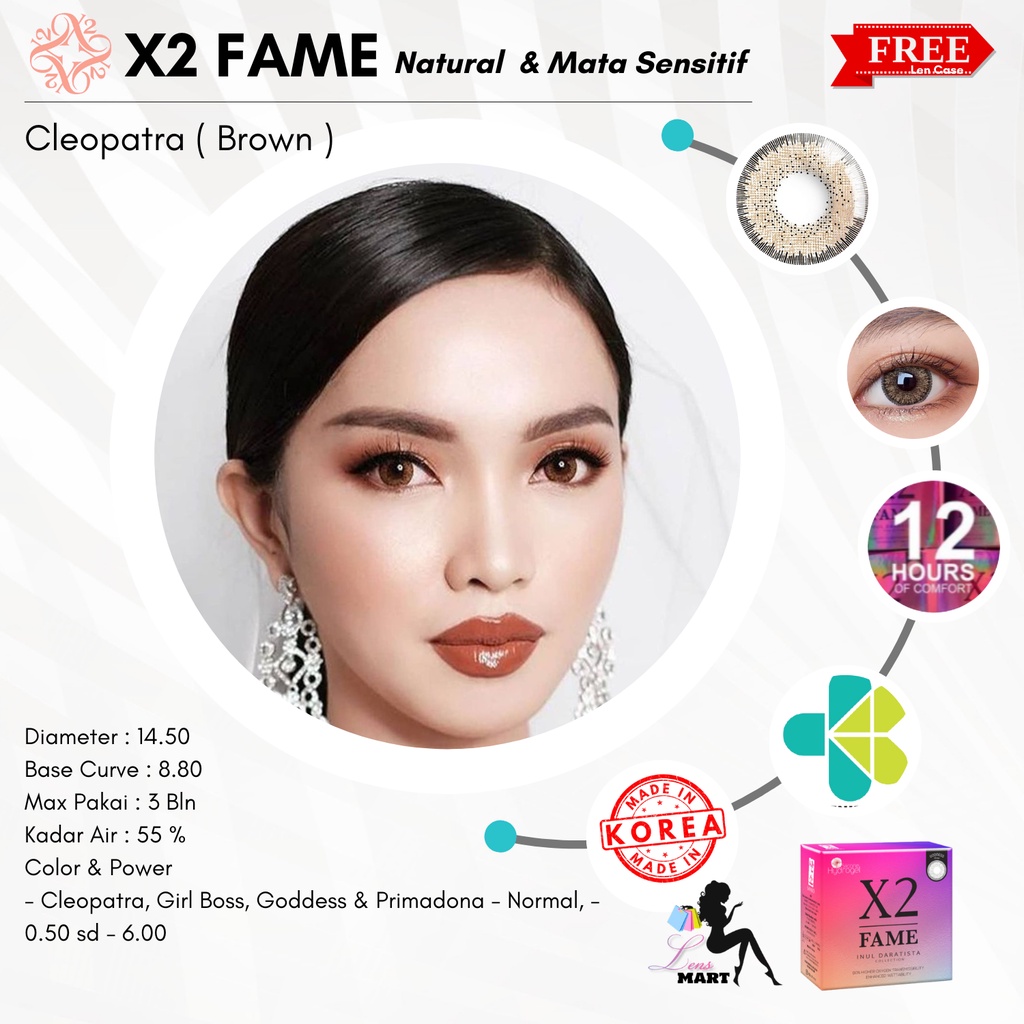 SOFTLENS X2 FAME X INUL DARATISTA - MINUS 3.00 SD 6.00