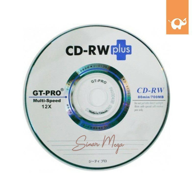 CD-RW Plus GT-PRO / Kaset Kosong Berkualitas (dijual / Keping)