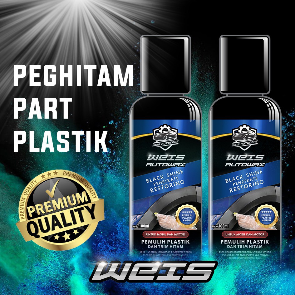 TRIM RESTORER | PENGHITAM BODY PLASTIK PUDAR MOTOR PERMANEN 100ML