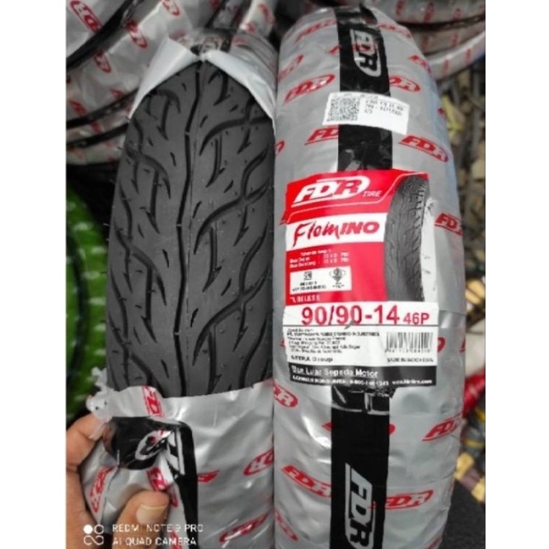 Ban FDR Flemino 90/90-14 Tubles - Ban Belakang Honda Beat/Ban Belakang Yamaha Gear/Ban Belakang Vari