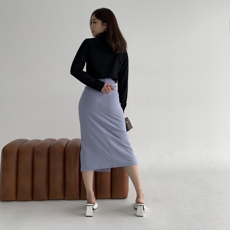 Shermaine Skirt with Button Details / Skirt Wanita