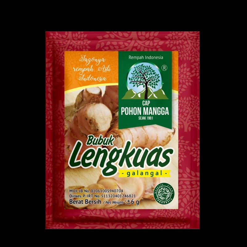 

Bumbu Lengkuas Serbuk Cap Pohon Mangga 4g