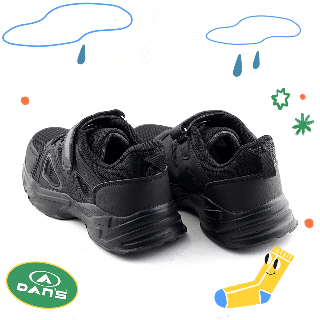 Dans Robson Sepatu Sneakers Anak Laki-Laki - All Black