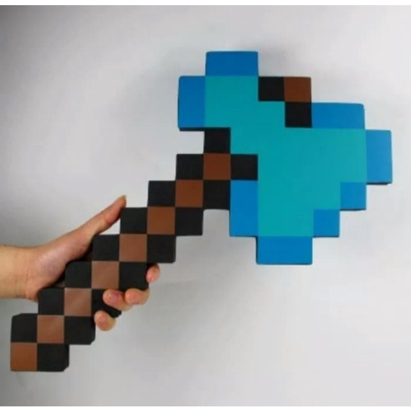 Mainan Kapak Minecraft (Blue Axe) Frostdiamond