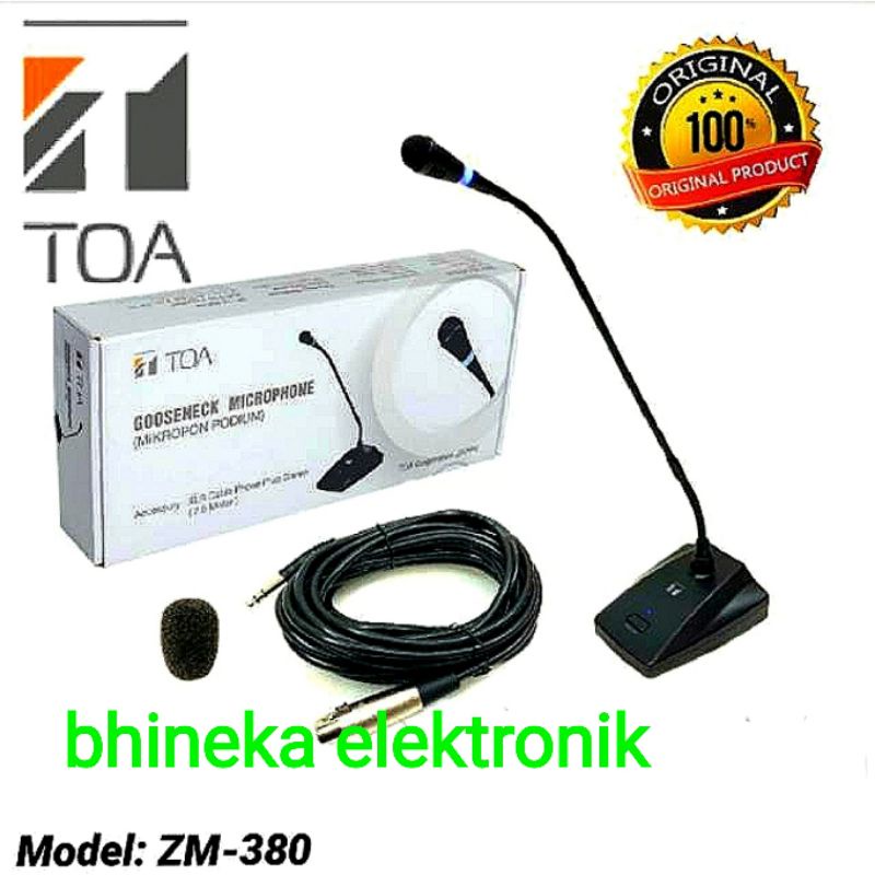 mic kabel TOA ZM 380 AS zm 380as mic toa zm380as mic meja podium