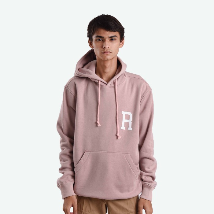 Roughneck H305 Dusty Pink Sig R White Hoodie - XXL