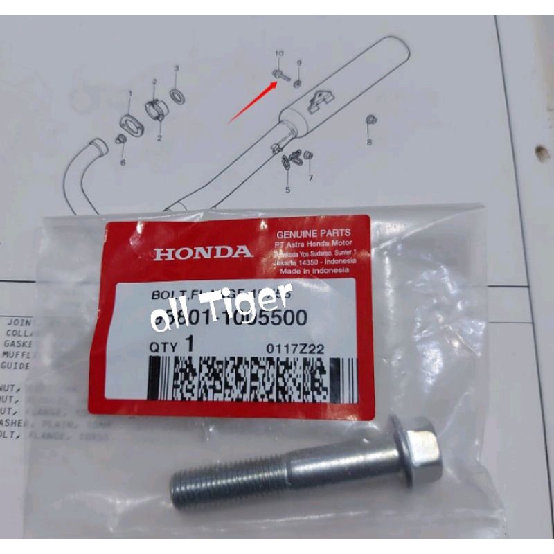 Baut gantungan knalpot honda tiger revo tiger lawas tiger lama original