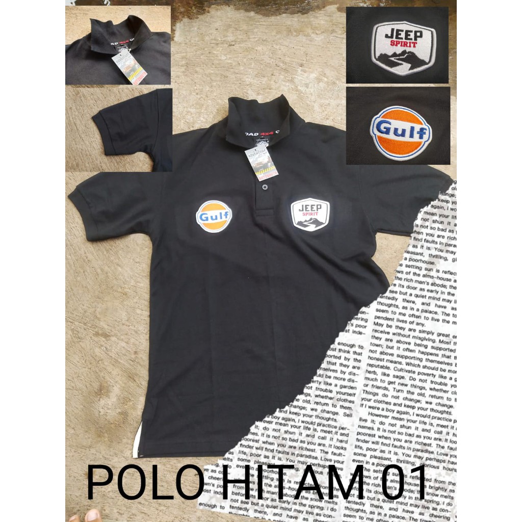 Kaos Polo Hitam