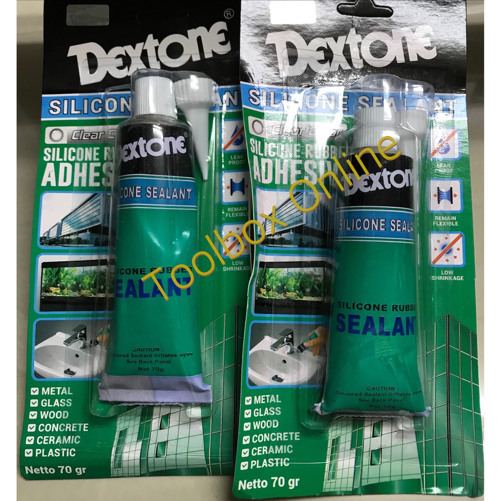 

Lem Kaca Sillicone Sealant Besar Dextone 70 gr