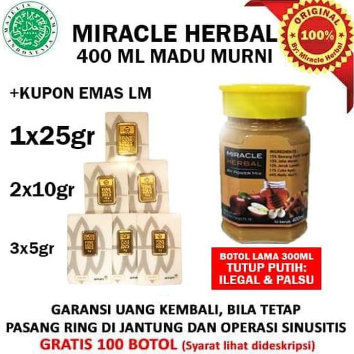 

Miracle Herbal 400Ml Madu Biasa