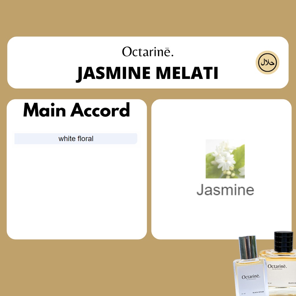 Octarine - Parfum Wanita Pria Tahan Lama Aroma Segar Bunga Melati Inspired By JASMINE MELATI | Parfume Perfume Farfum Minyak Wangi Cewek Cowok Murah Original