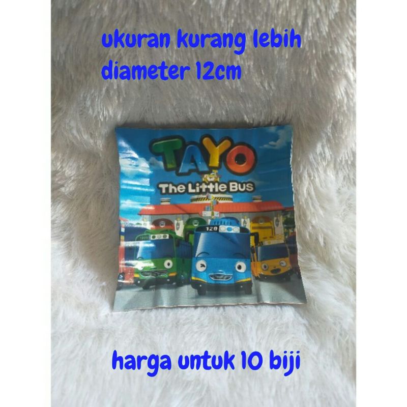 piring kertas kue cake ulang tahun happy birthday hbd ultah karakter tayo the litlle bus