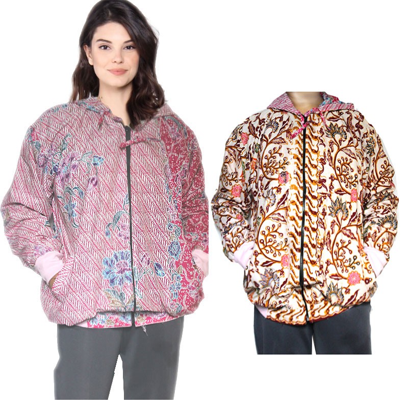 Jaket Batik Wanita  Bolak Balik Rara