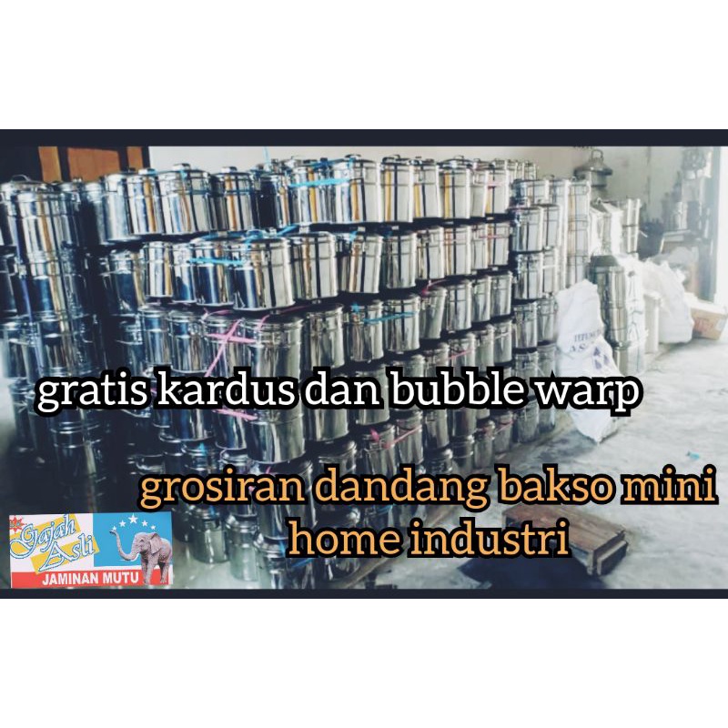 promo grosir dandang bakso murah uk mini 20,22cm isi 12pcs