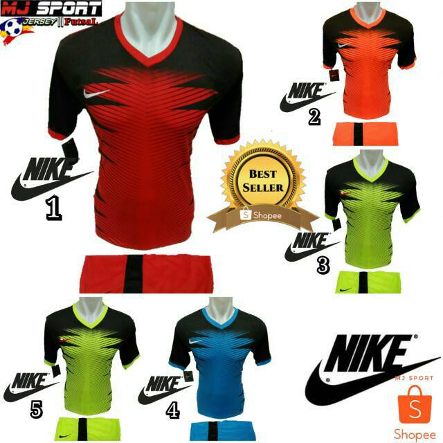  Baju  Olahraga  Jersey Bola Kaos Setelan Futsal nike Volly 