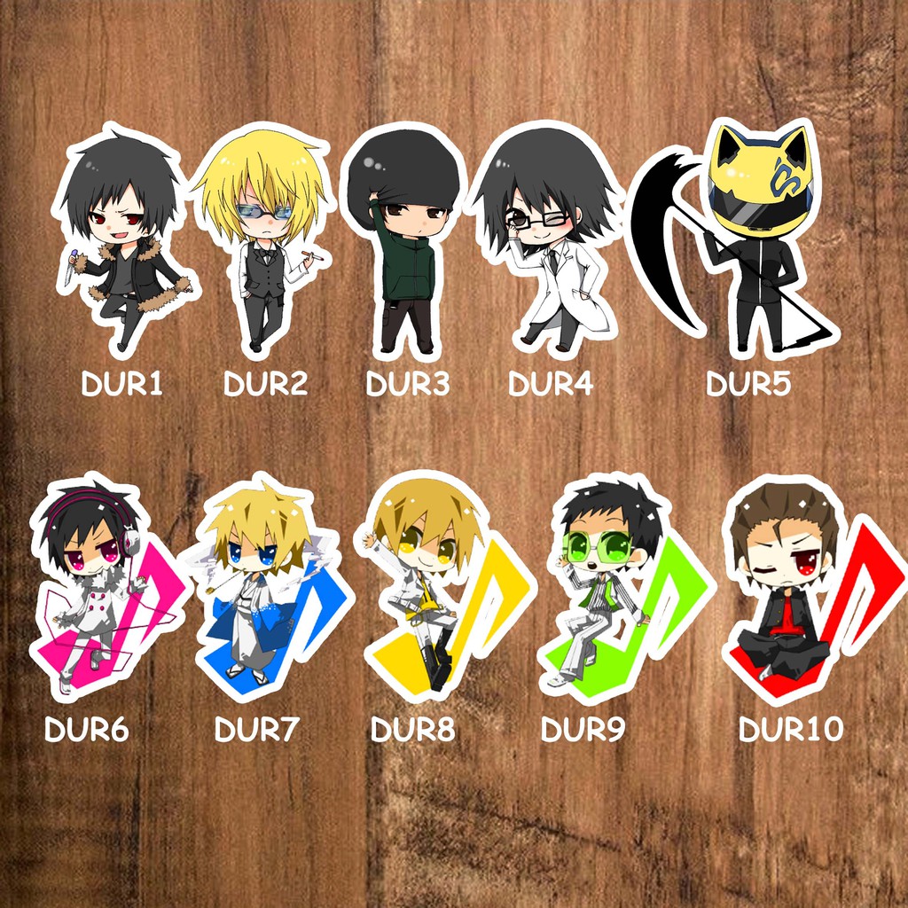 Sticker Stiker Anime Lengkap Durara Durarara Durarara Durara