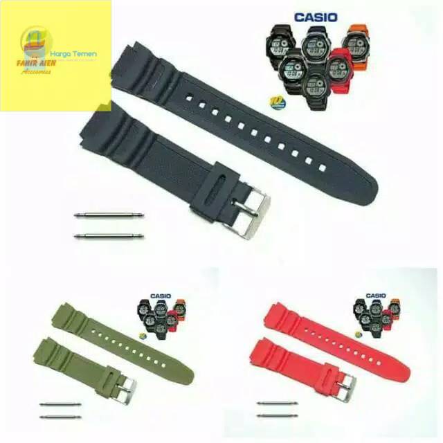 Strap tali jam tangan Casio sgw450 sgw500 Rubber Strap Casio sgw-450 sgw-500