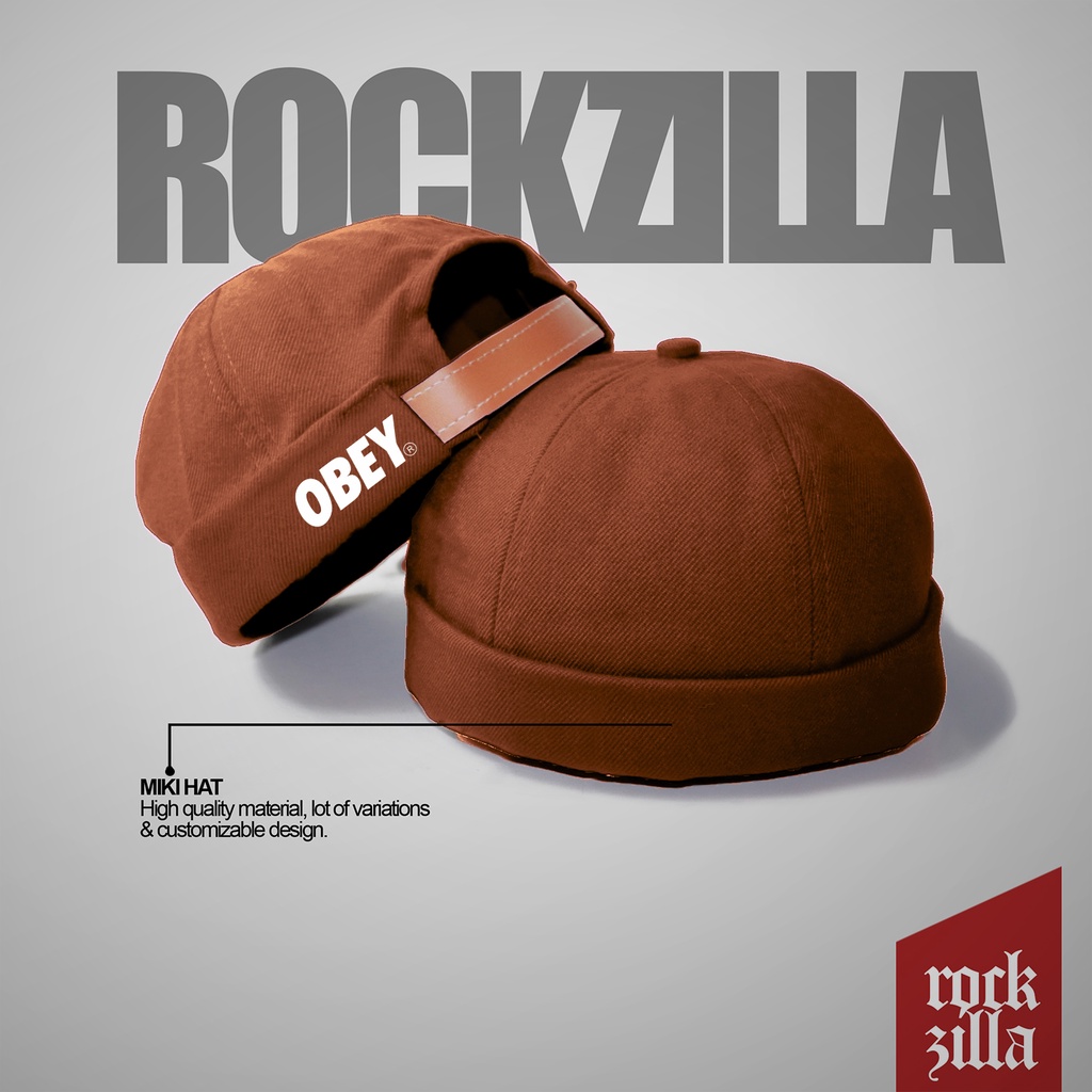 Peci Miki Hat DEWASA Topi Peci Miki Hat  Kopiah Peci UAS LOGO OBEY