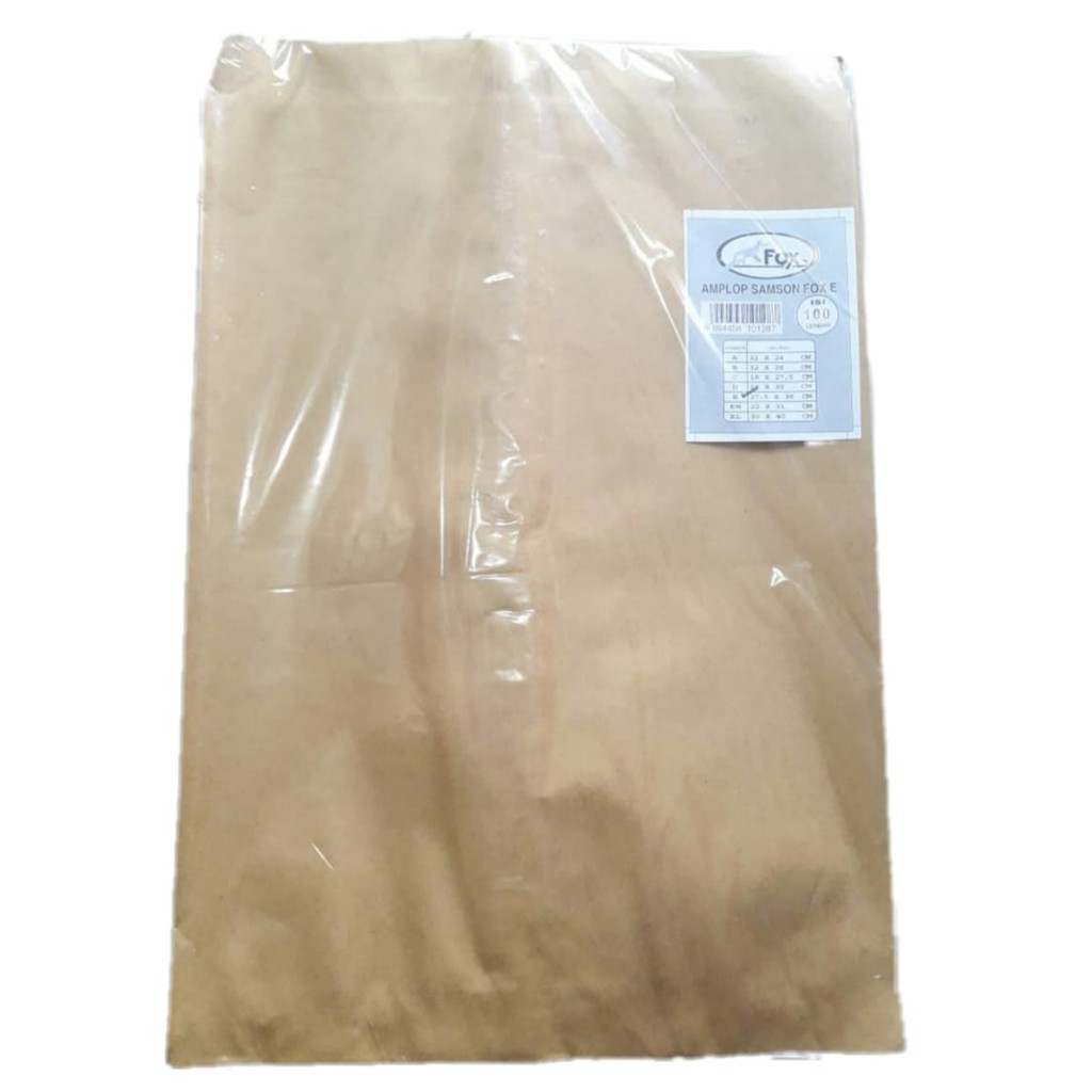 

Amplop Coklat Samson FOX Tipe E 1 Pak