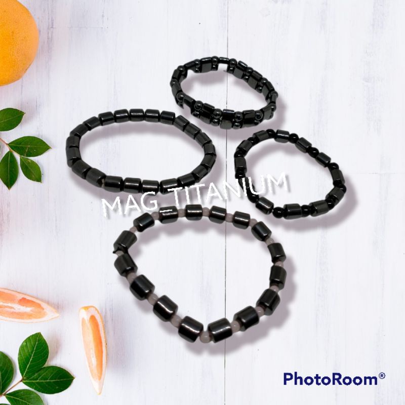 GELANG TITANIUM TASBIH KESEHATAN BATU BLUSTIN PRIA WANITA