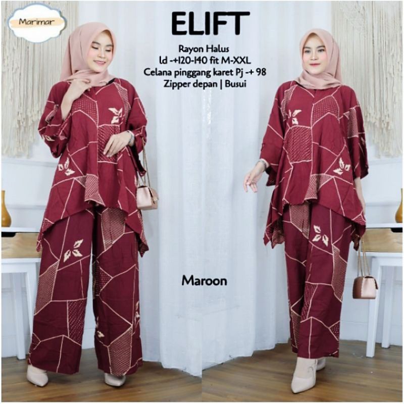 FRAYABATIK | SETELAN JUMBO WAKA ELIFT | SET RAYON TERBARU | ONE SET BUSUI FRIENDLY