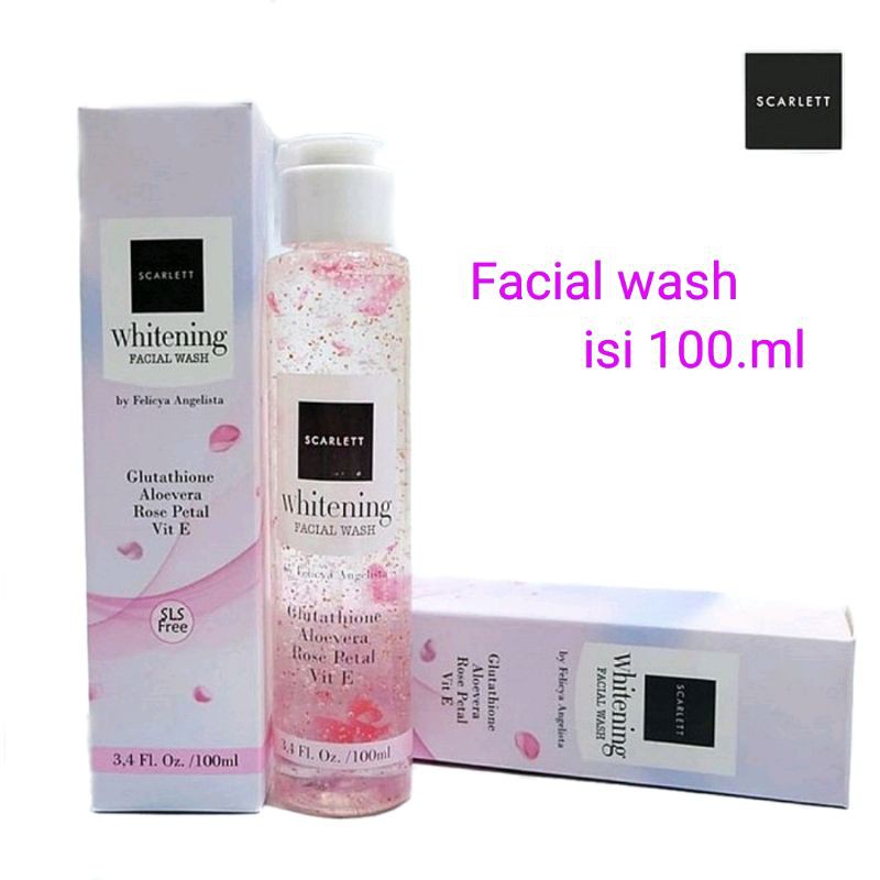 SCARLETT // FACIAL WASH WHITENING 3,4 FL. 0z // 100.ml